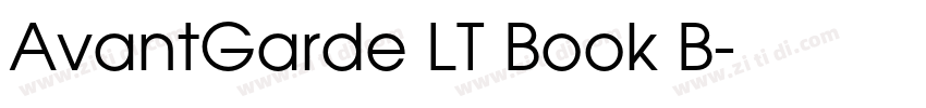AvantGarde LT Book B字体转换